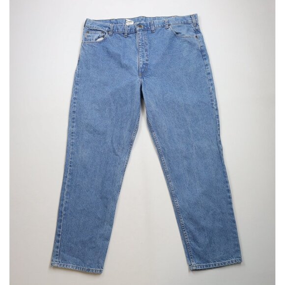 Vintage Y2K 2002 Carhartt Mens 46x32 Faded Relaxed Fit Straight Leg Denim Jeans
